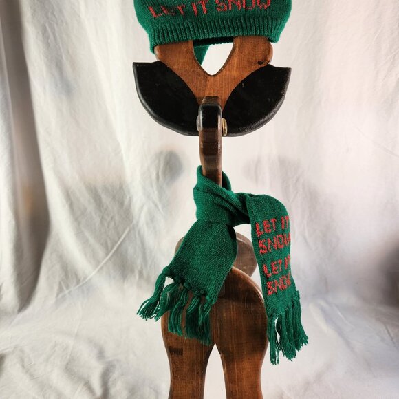 Handmade Christmas Wooden Reindeer "Let It Snow" Swag Easy Assemble Fast Ship - Picture 9 of 14